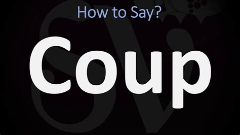 coup pronunciation|how to say coup.